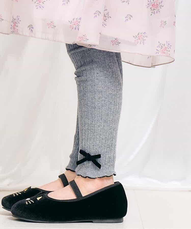 下襬蝴蝶結打底褲