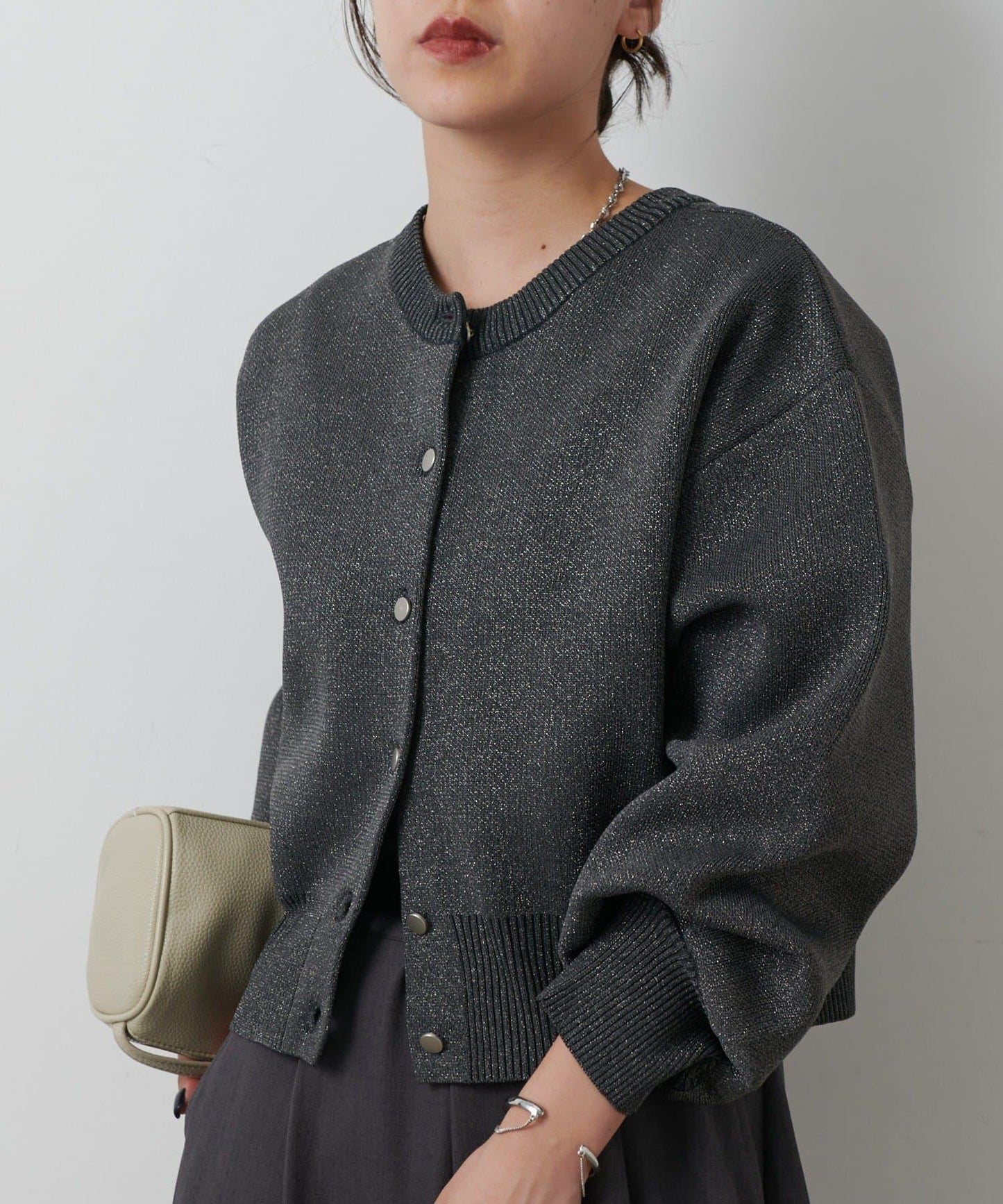 【AW/復刻】亮絲針織開衫