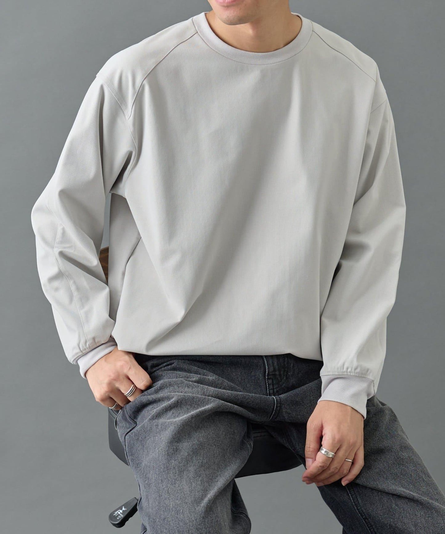 【AW】格紋彈力套頭衫