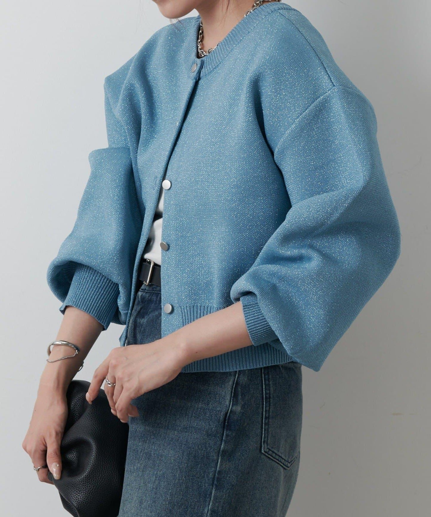 【AW/復刻】亮絲針織開衫