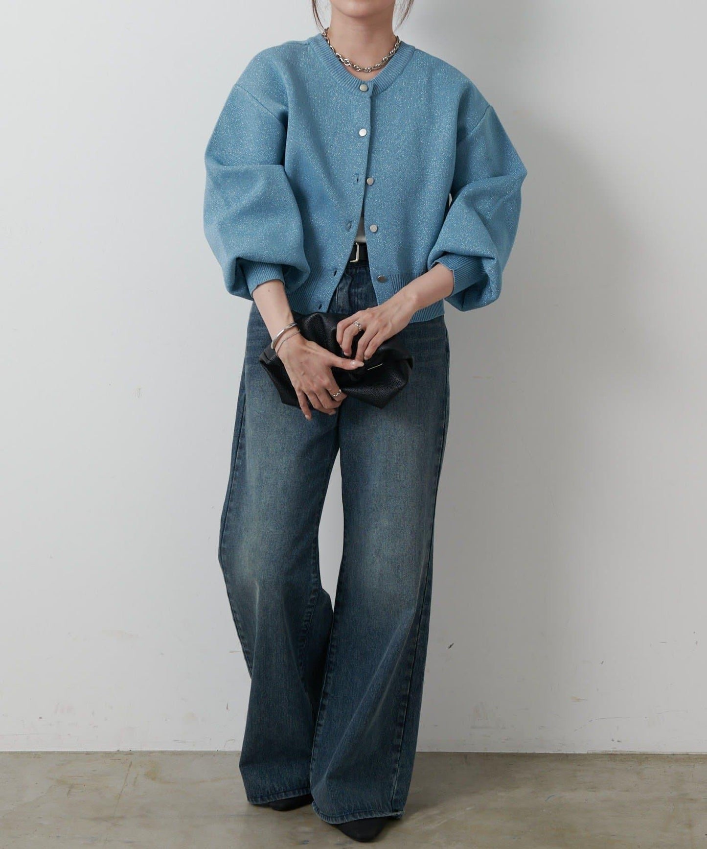 【AW/復刻】亮絲針織開衫