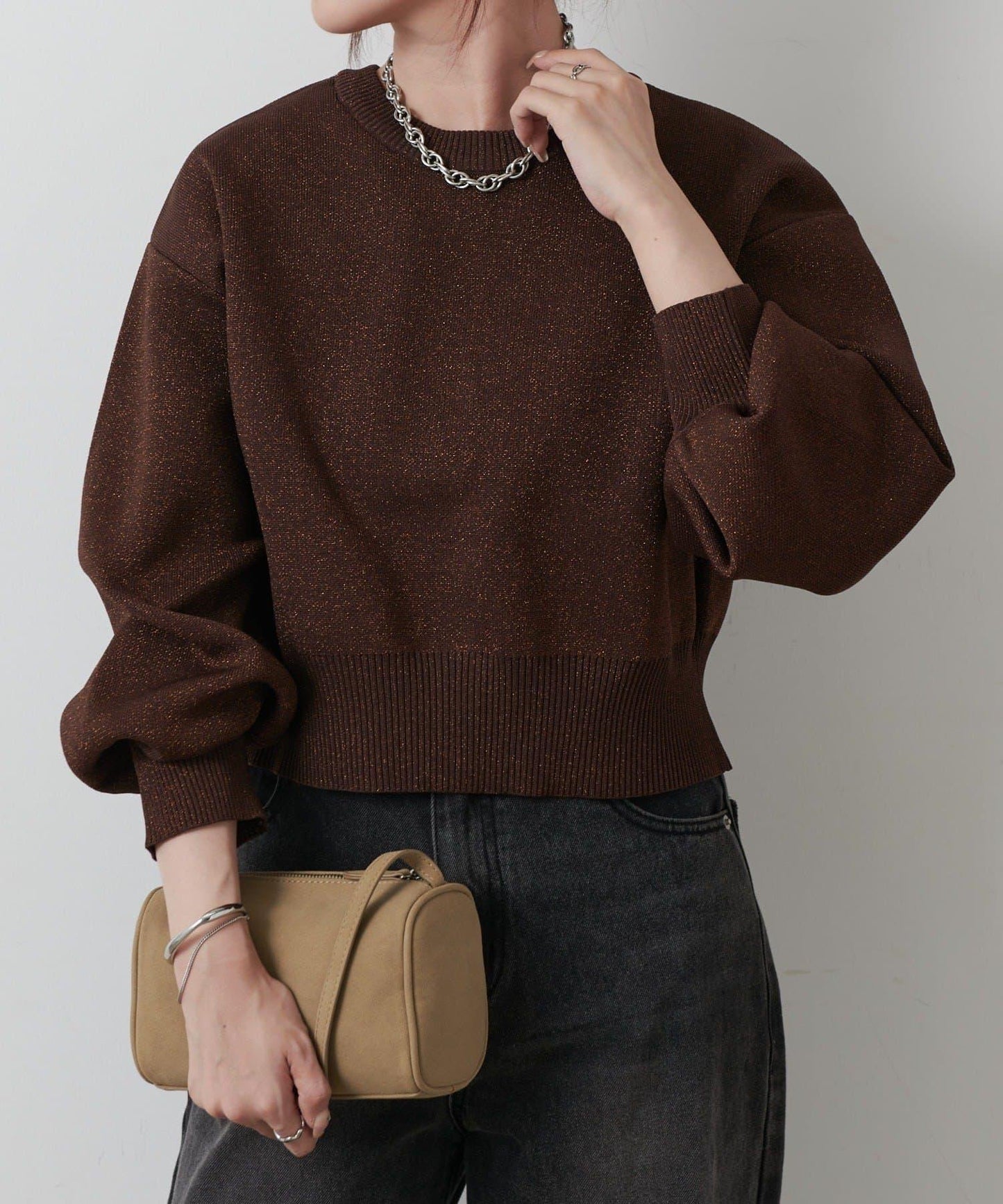 【AW/復刻】亮絲針織開衫