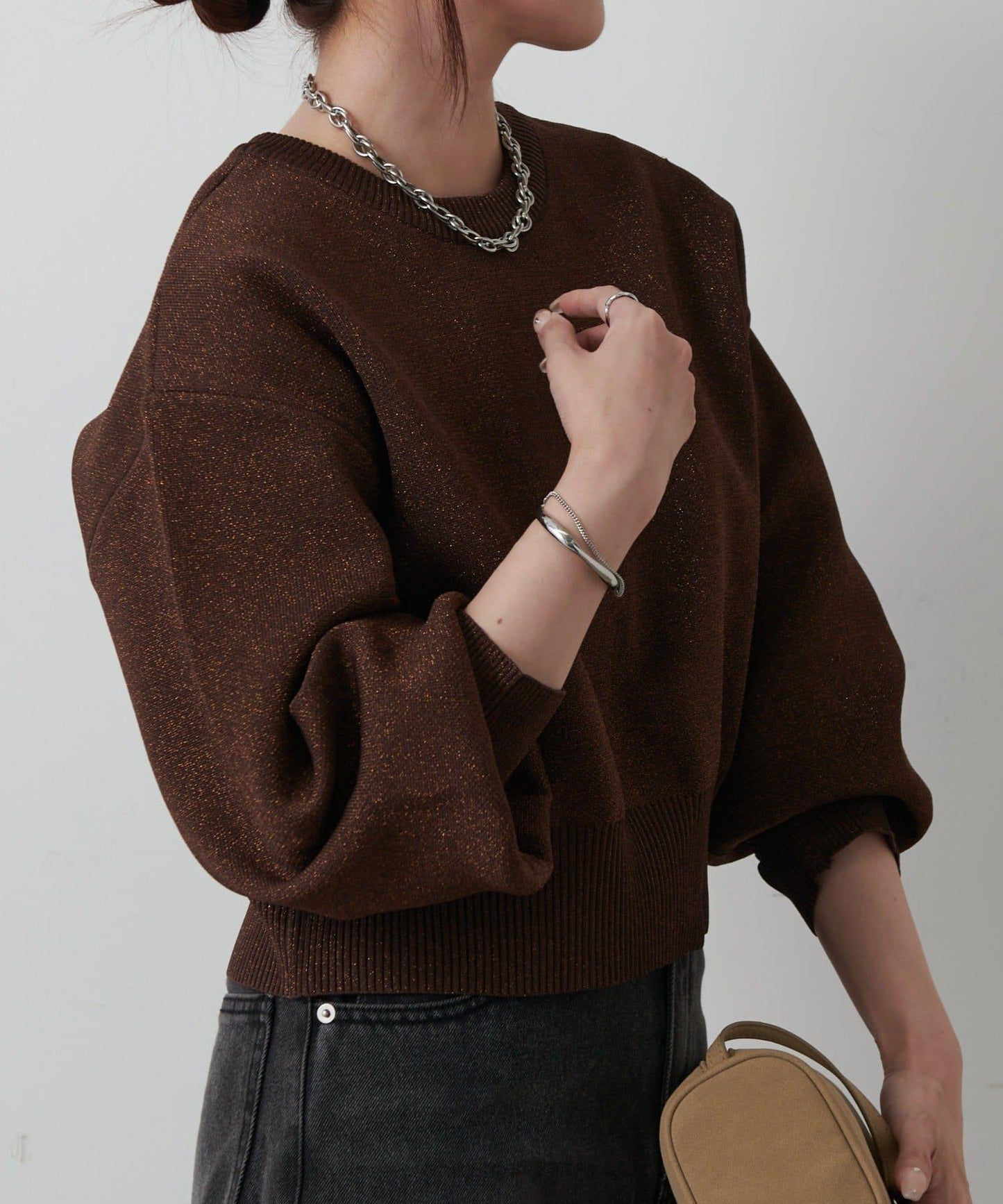 【AW/復刻】亮絲針織開衫