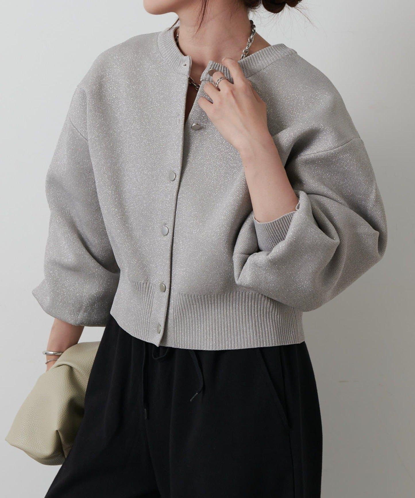 【AW/復刻】亮絲針織開衫