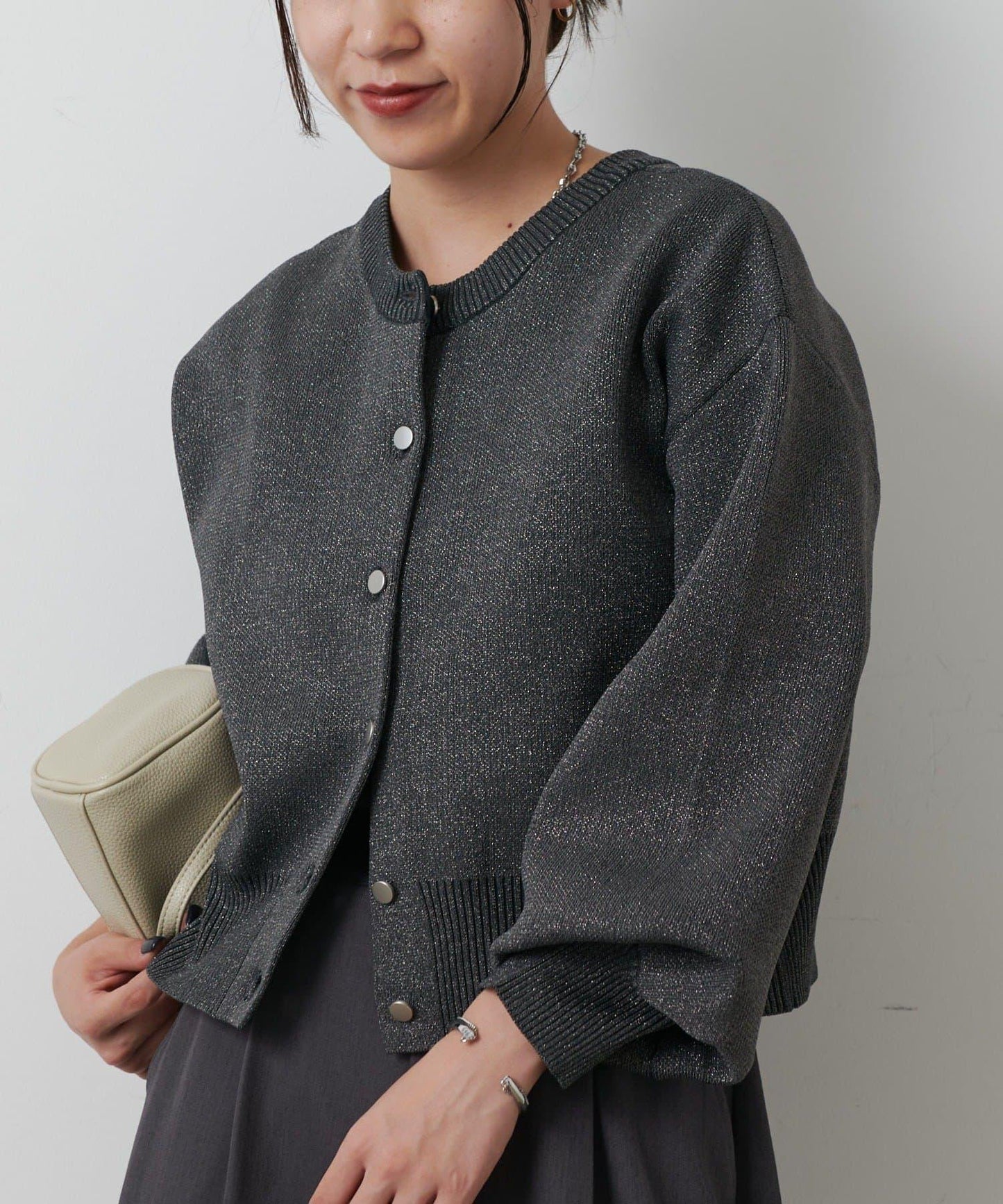 【AW/復刻】亮絲針織開衫