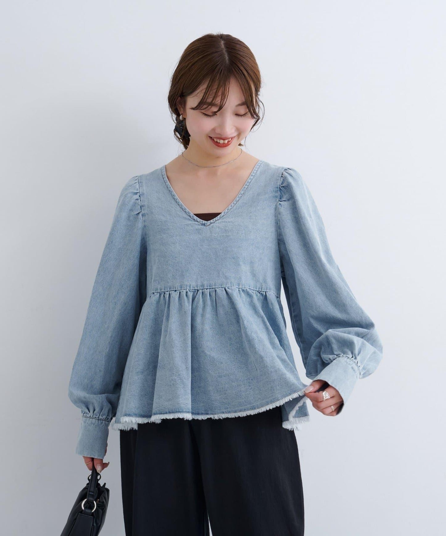 B牛仔2WAY襯衫