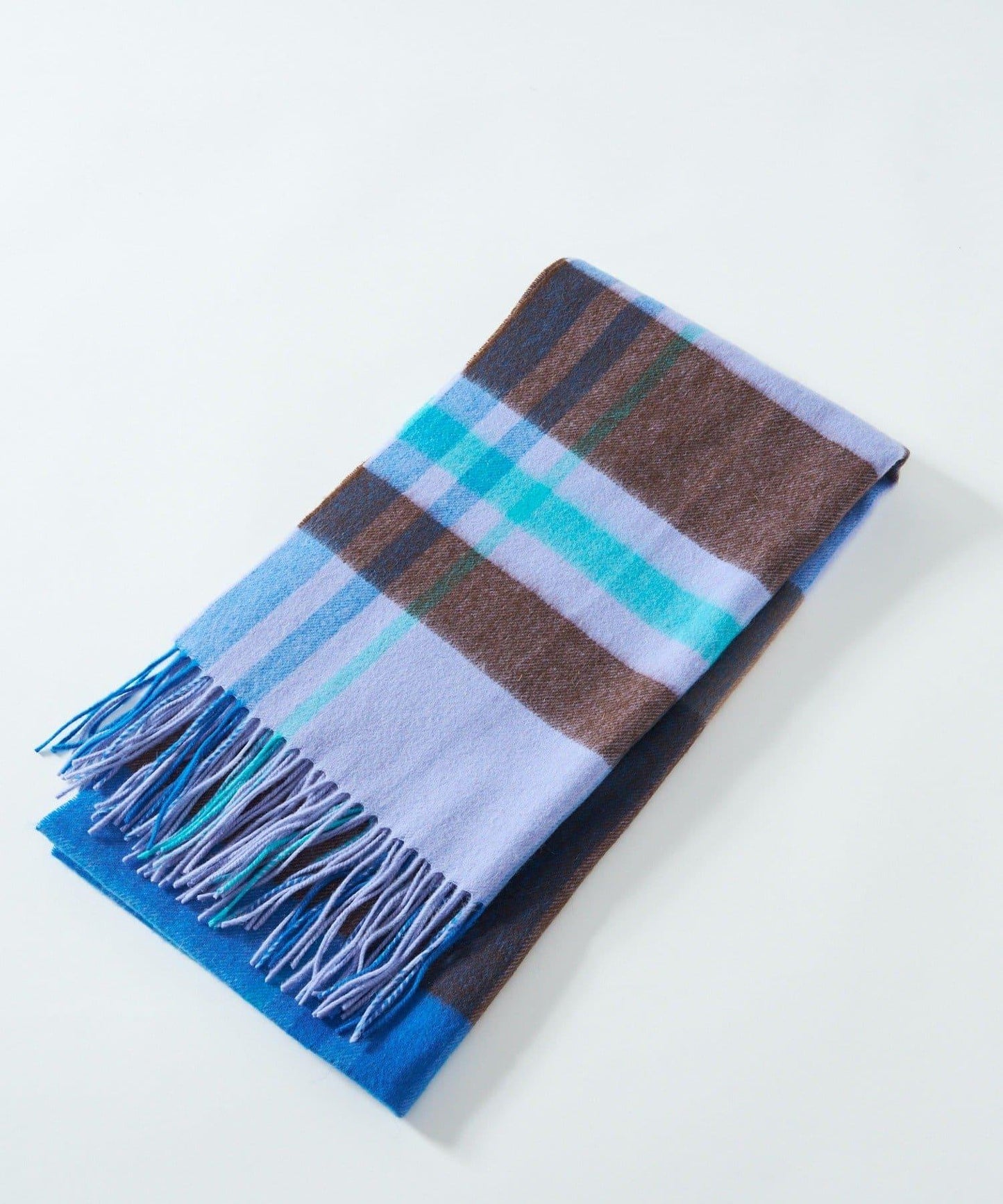 【秋冬點綴色】羊毛彩色格紋圍巾/預計10月中旬發貨