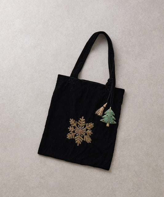 《CITRUS》雪花刺繡托特包