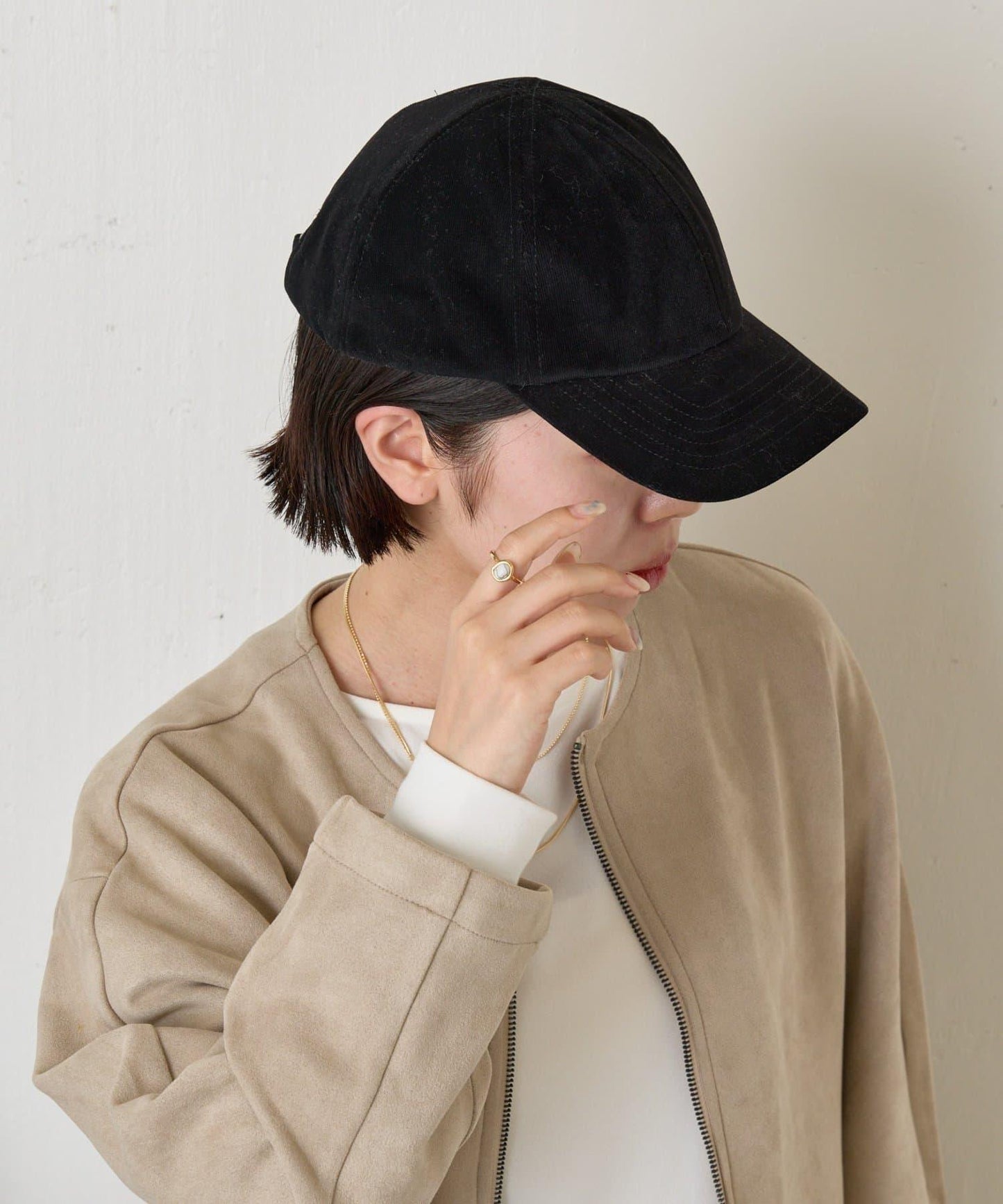 細燈芯絨棒球帽
