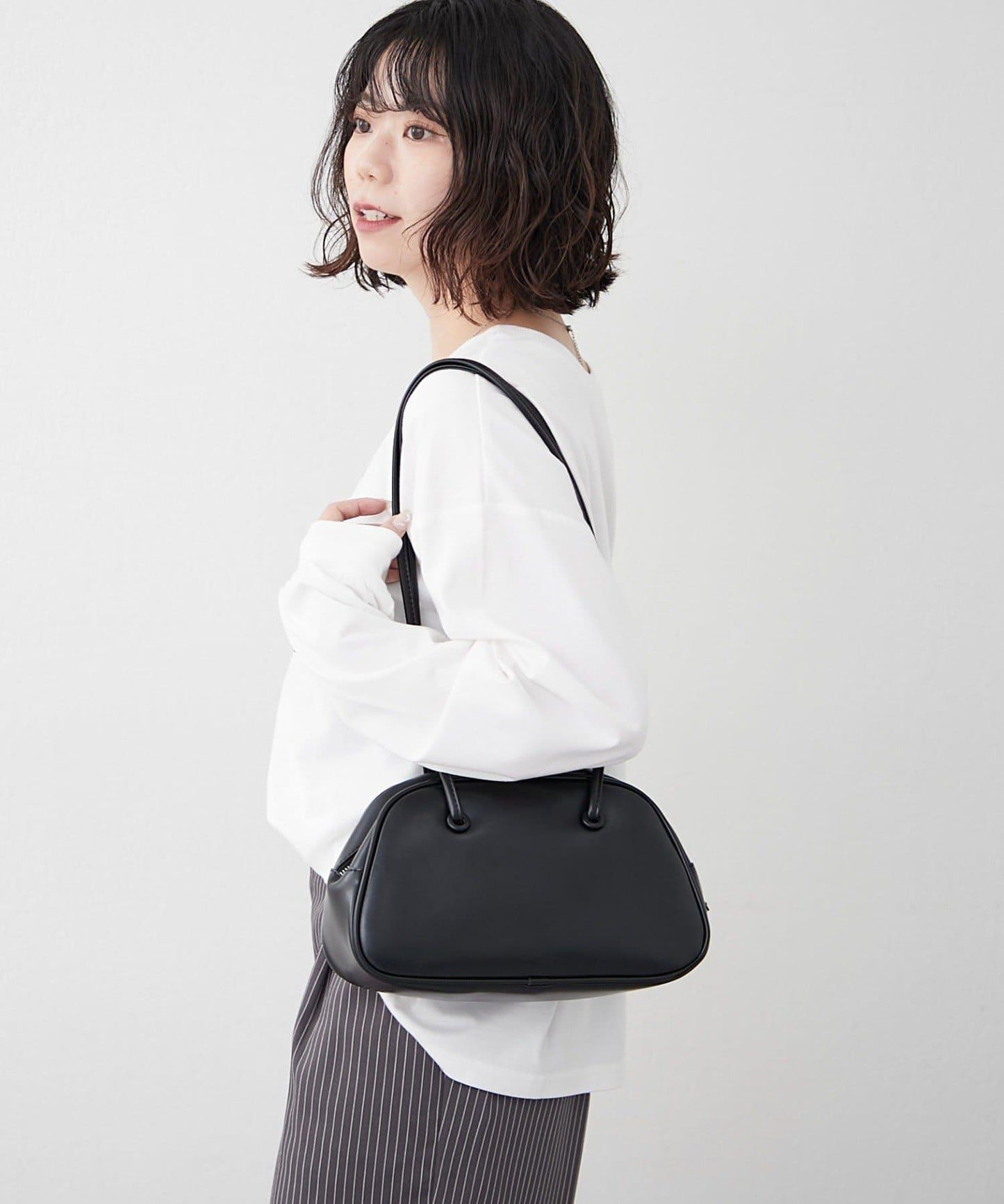 【前後兩穿】前胸印花長袖T恤