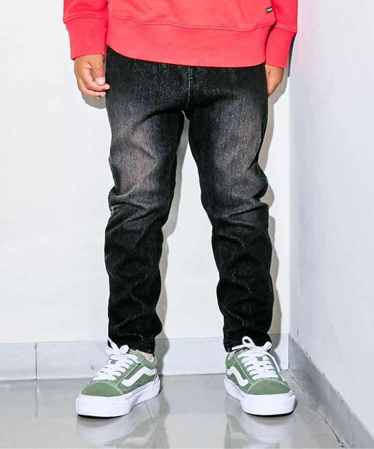 針織牛仔長褲 10分長度