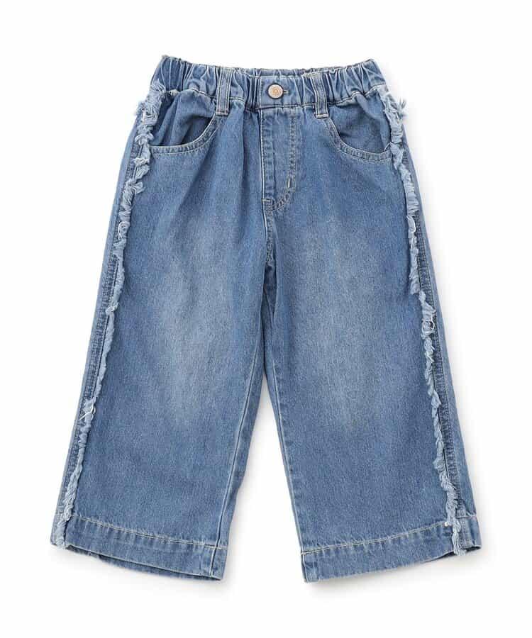 流蘇裝飾牛仔褲 10分褲