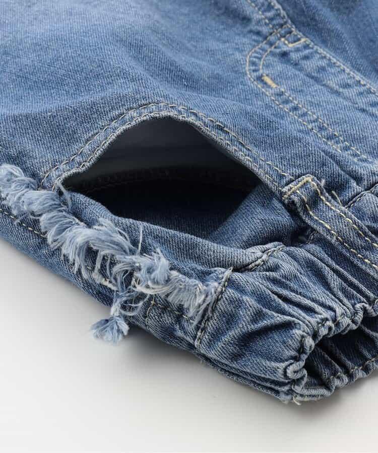 流蘇裝飾牛仔褲 10分褲