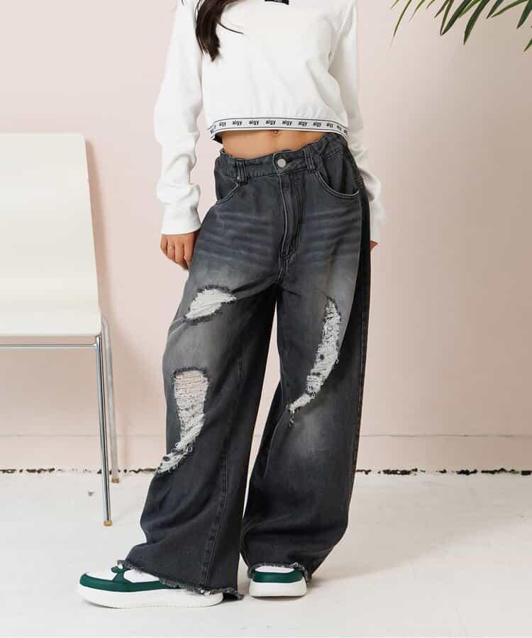 破洞牛仔褲
