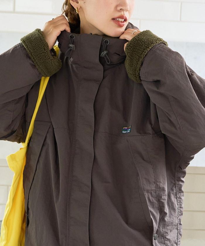 OUTDOORS羊羔絨可雙面穿連帽外套