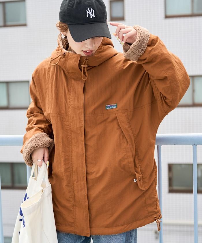OUTDOORS羊羔絨可雙面穿連帽外套