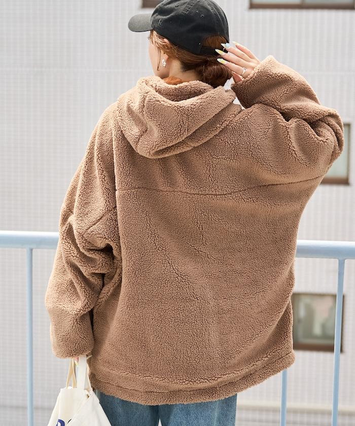 OUTDOORS羊羔絨可雙面穿連帽外套