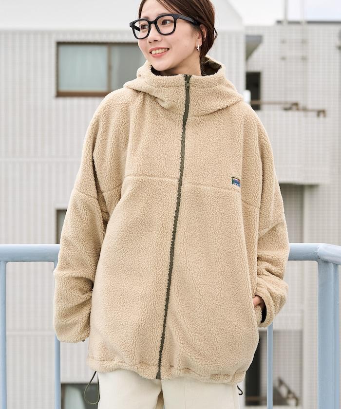 OUTDOORS羊羔絨可雙面穿連帽外套