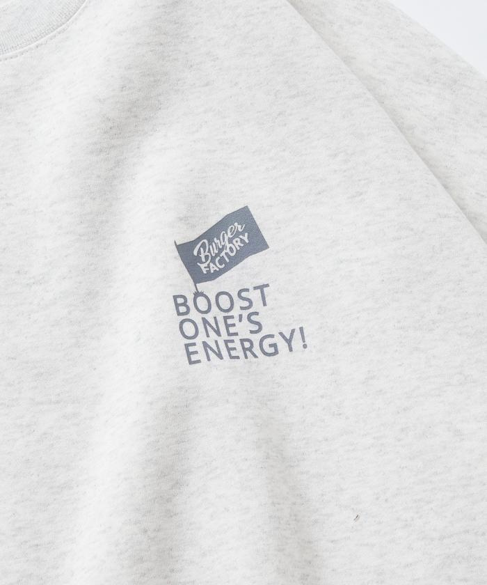 Burger Factory×FREAK'S STORE/ Burger Factory特別款寬鬆版型背部印花圓領衛衣