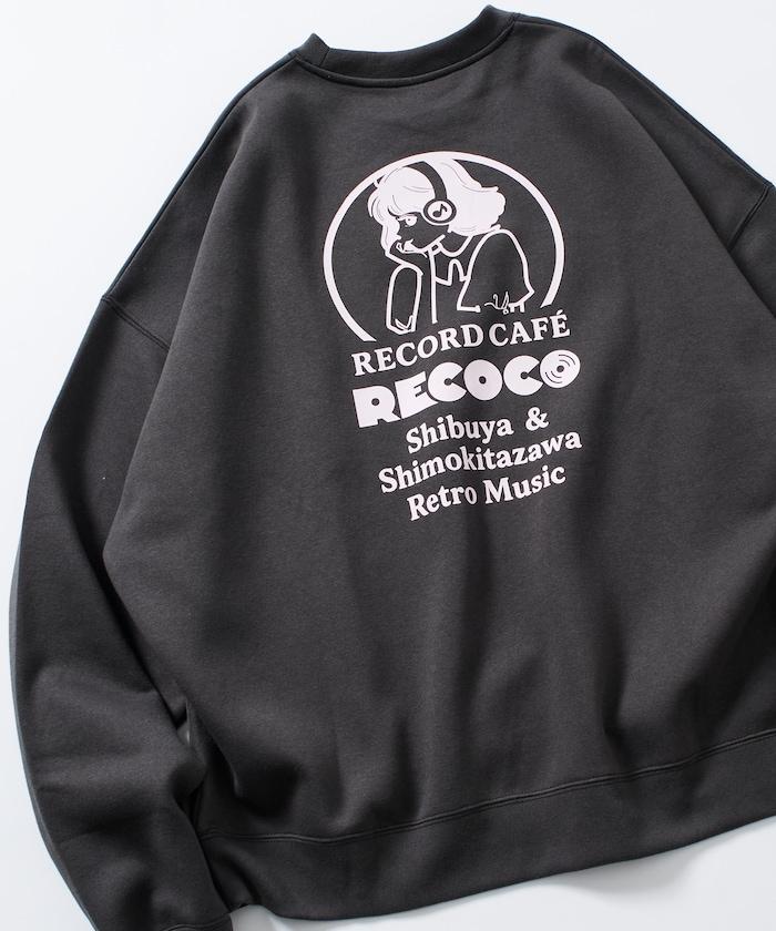 RECOCO×FREAK'S STORE/レココ 特別款寬鬆版型背部印花圓領衛衣【限量】