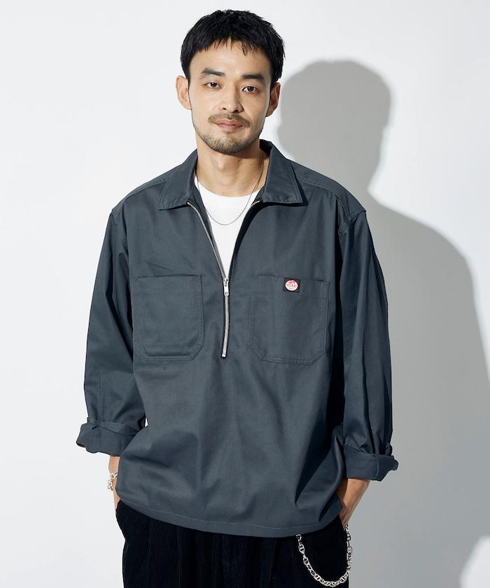 特別款半拉鍊套頭長袖襯衫