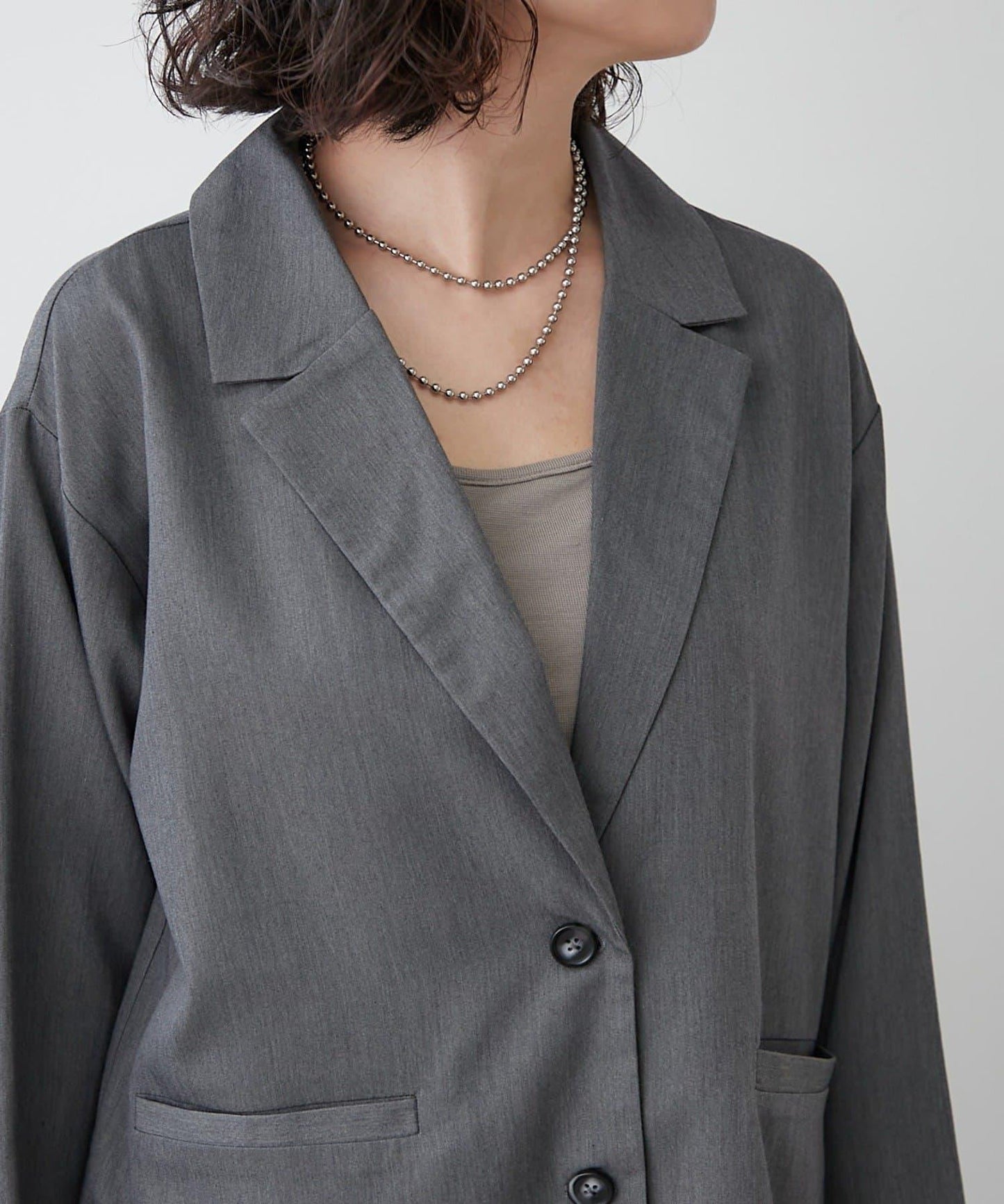 【2件套裝】西裝外套+寬腿褲