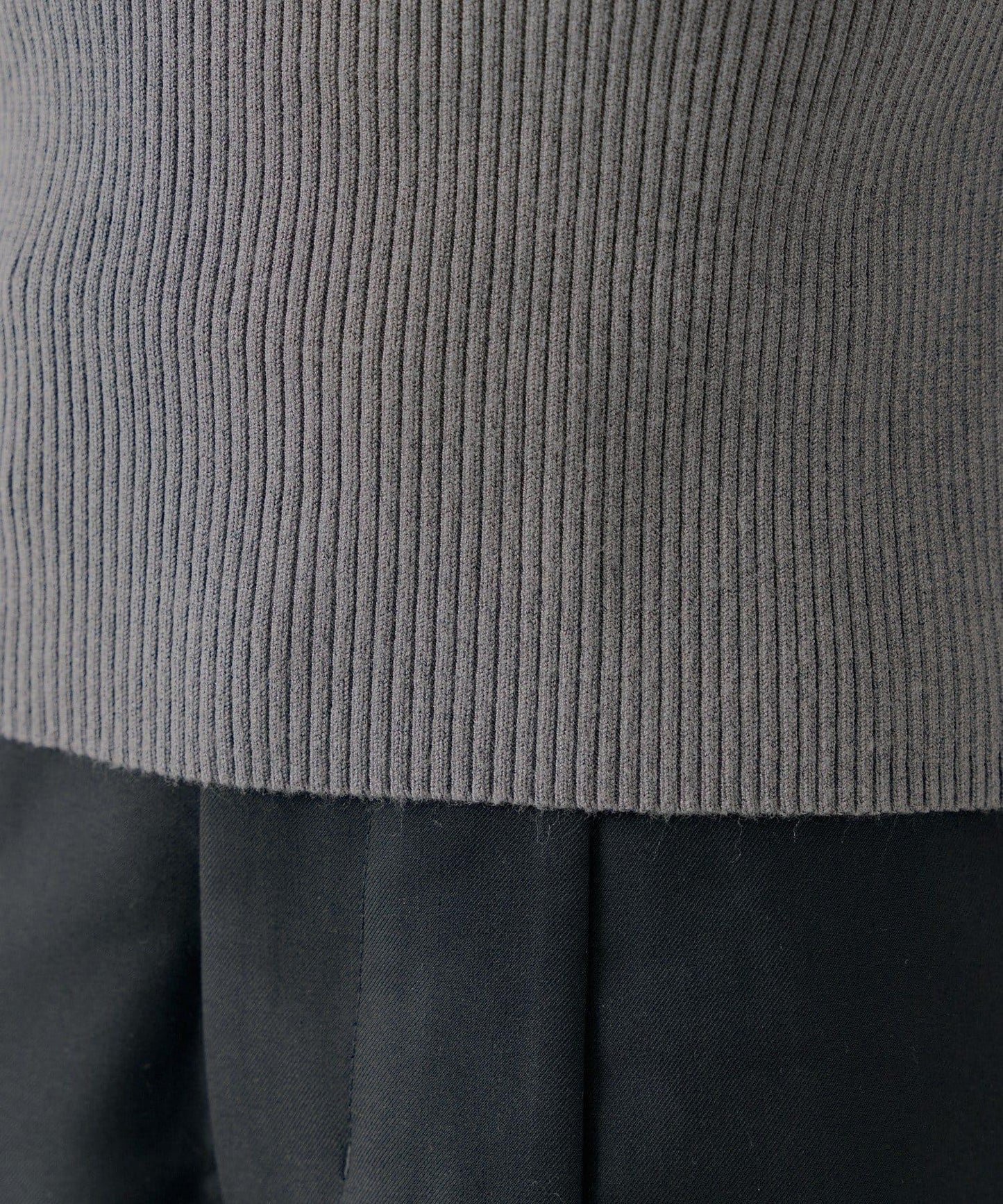 【SALON by Chico】2way荷葉邊設計一字領針織衫