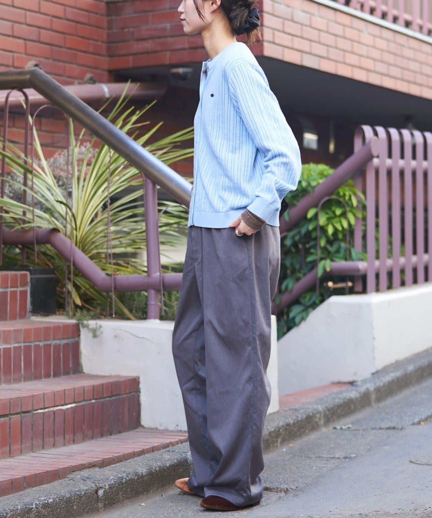 【GEVACO】抽繩休閒西裝褲