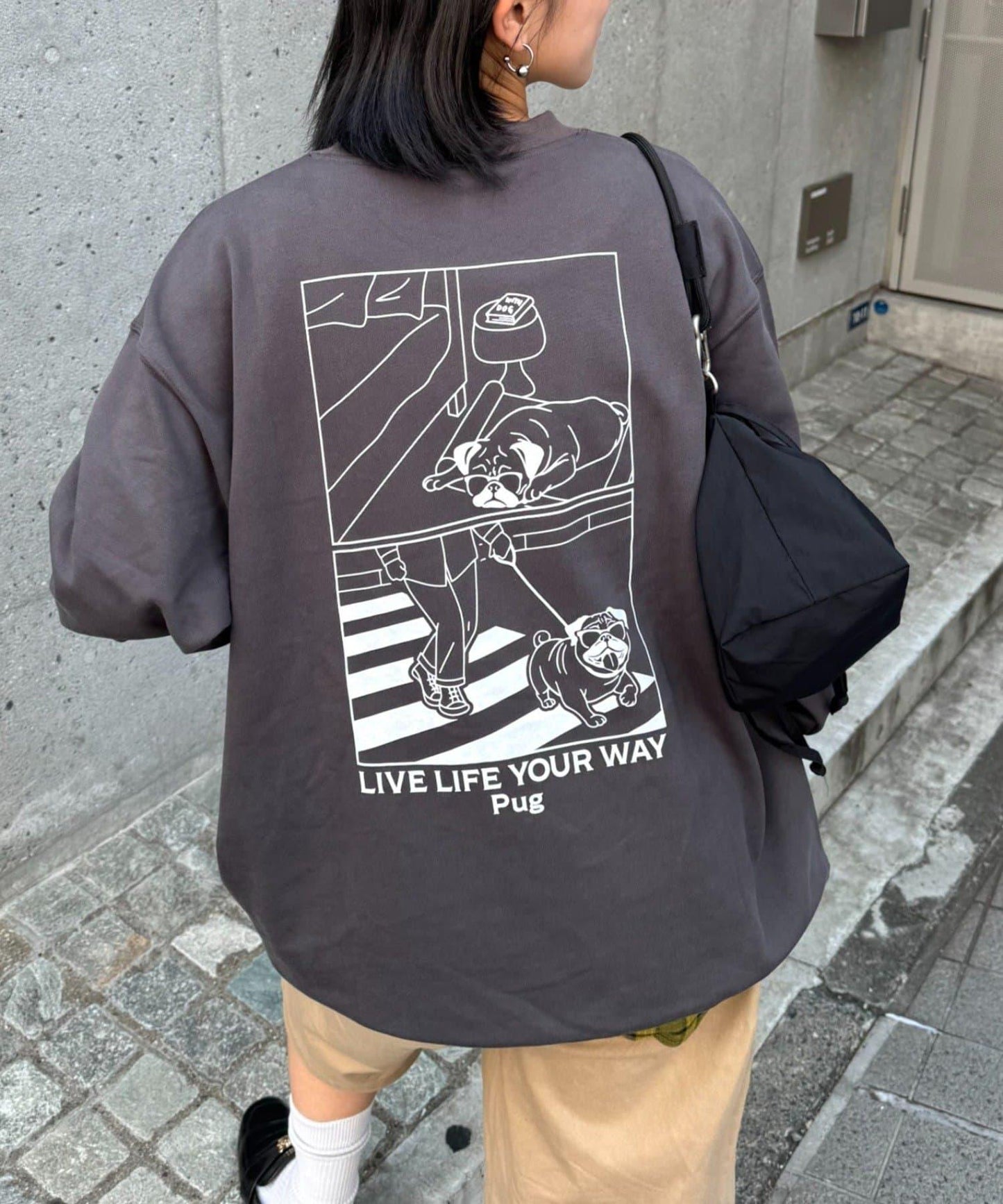 【男女同款】DOGS刺繡標誌印花衛衣