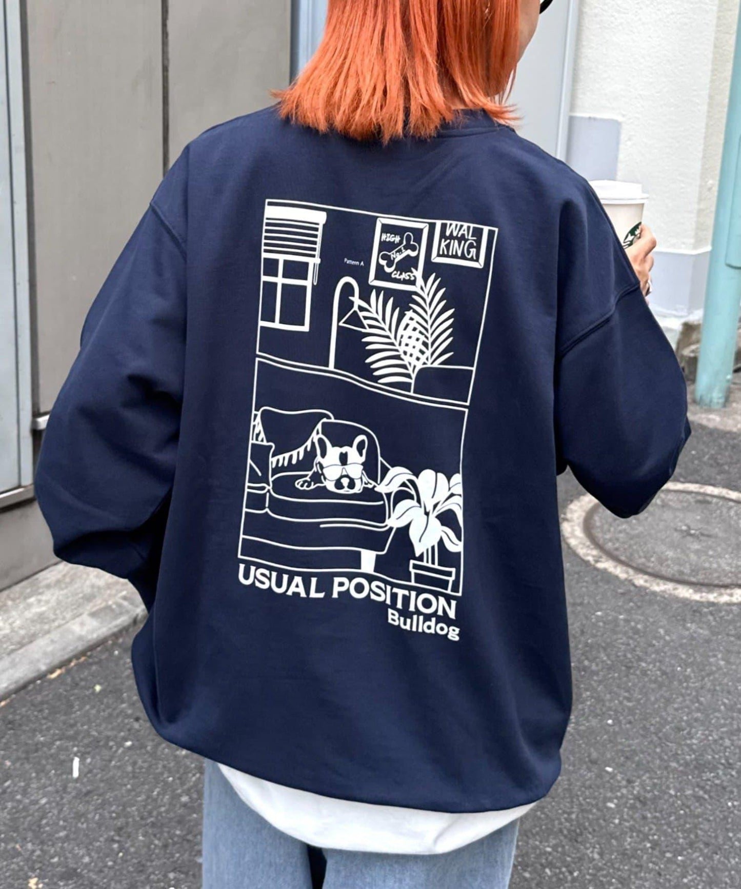【男女同款】DOGS刺繡標誌印花衛衣