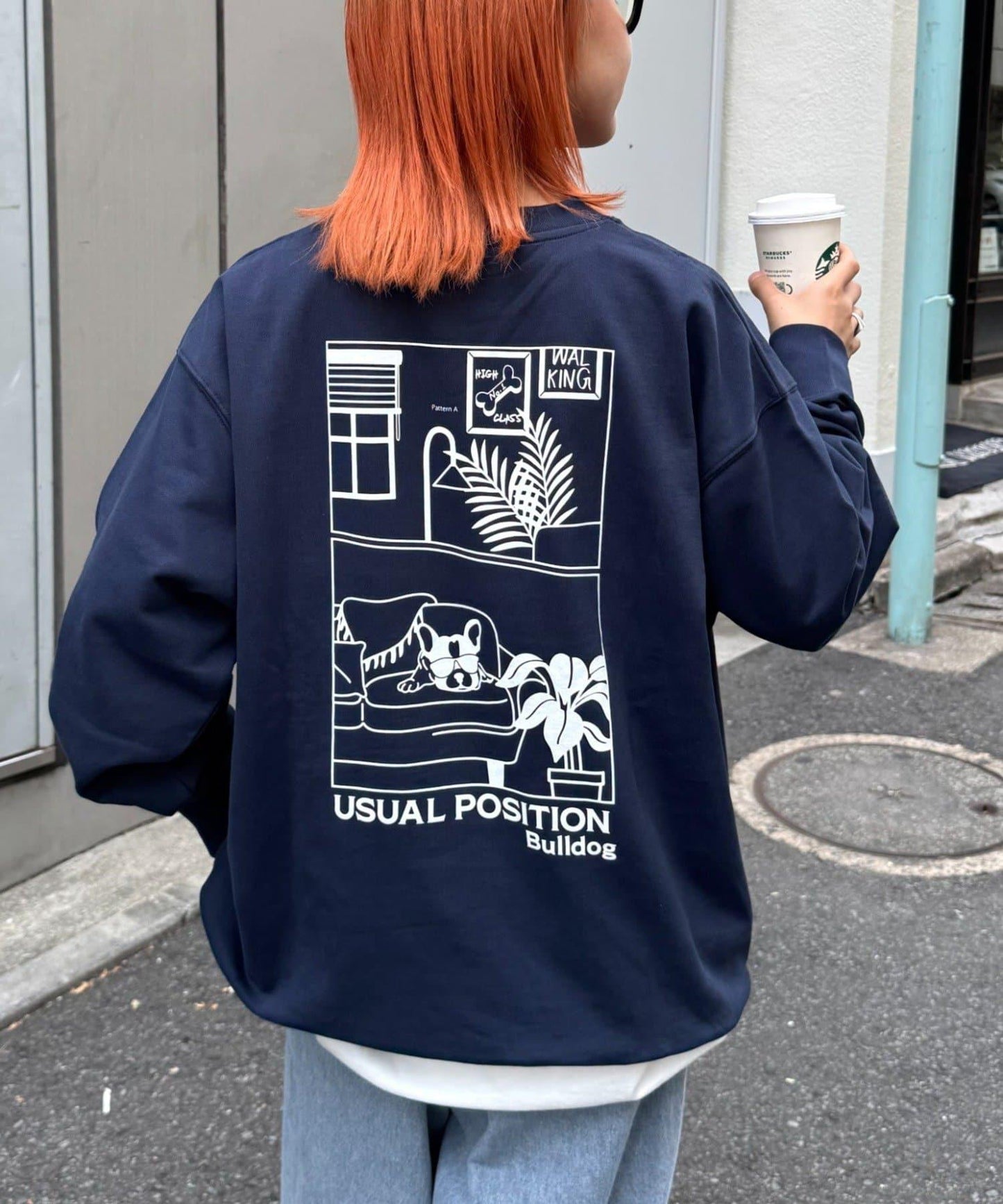【男女同款】DOGS刺繡標誌印花衛衣