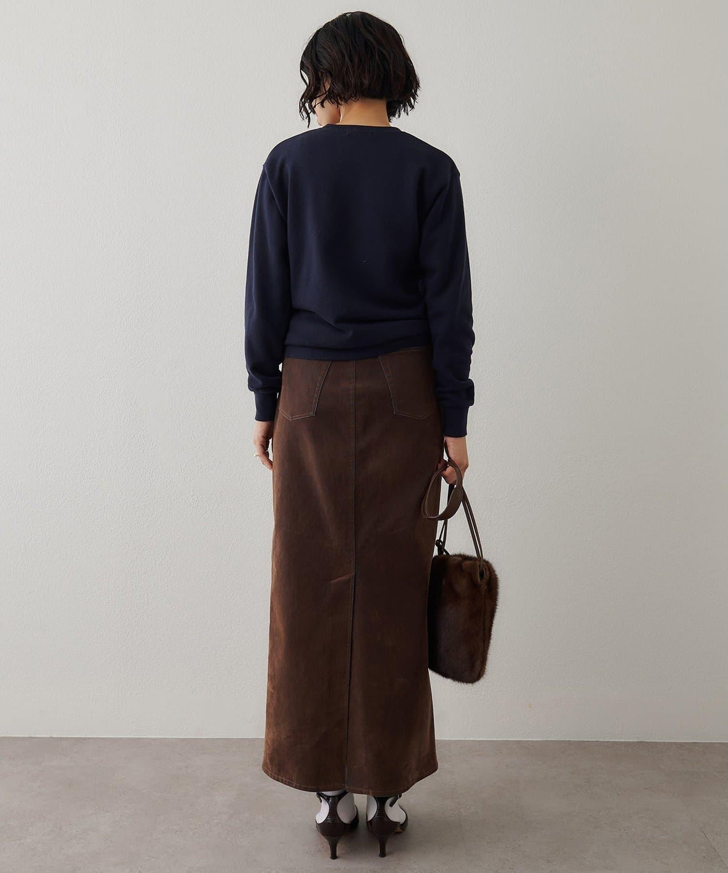 標誌植絨衛衣布