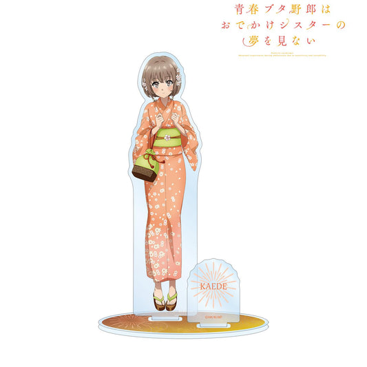 青春豬頭少年不會夢到外出妹妹_新繪插畫 梓川花楓 浴衣版 附配件大號亞克力立牌