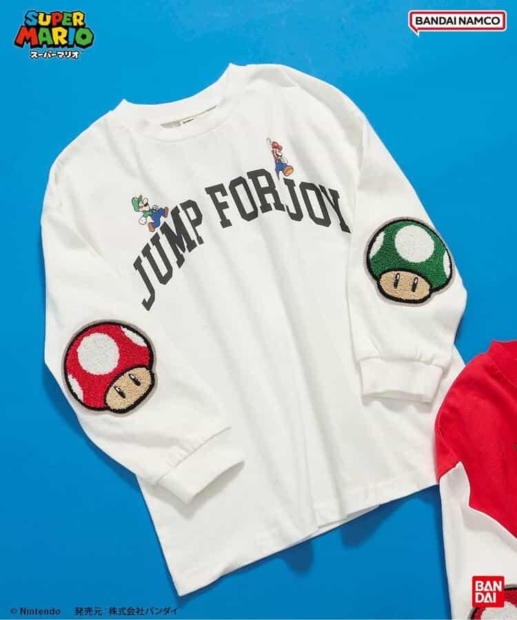 超級馬里奧 肘部補丁T恤