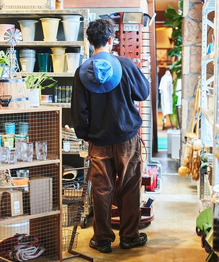 THOUSAND MILE×FREAK'S STORE/THOUSAND MILE特別款寬鬆版型單點刺繡圓領衛衣