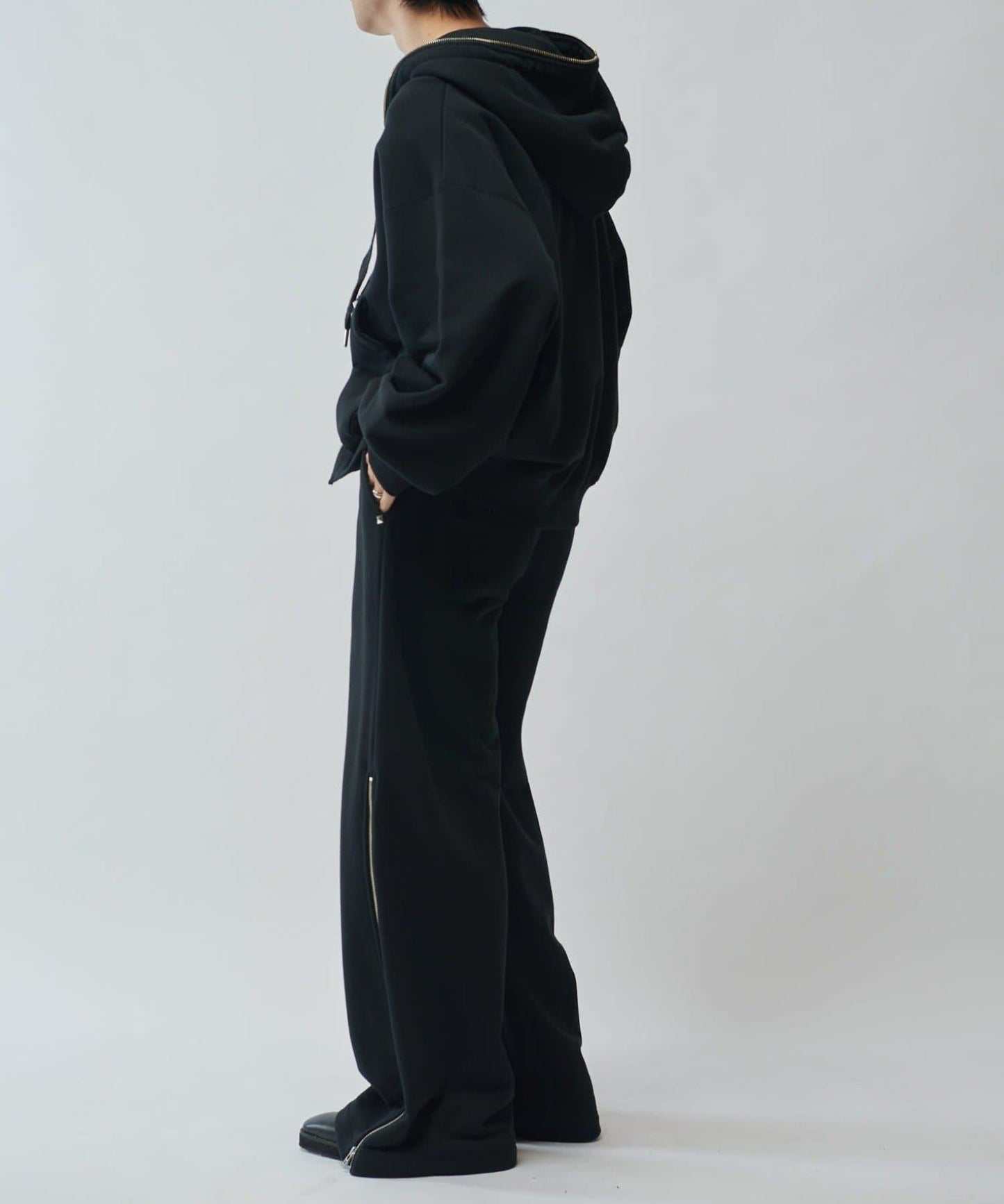 【SURJENT】 鉚釘拉鍊連帽衛衣