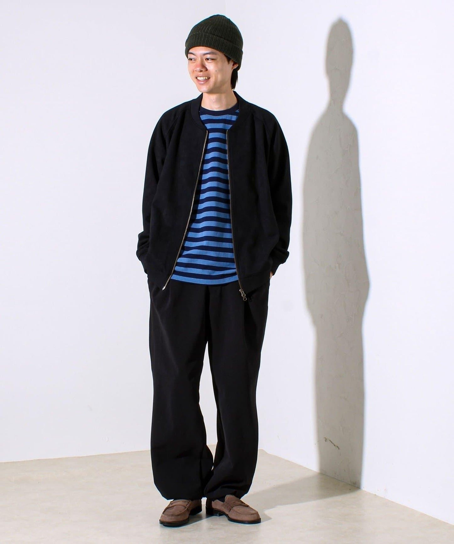 【秋季新定番】仿麂皮MA-1拉鍊夾克