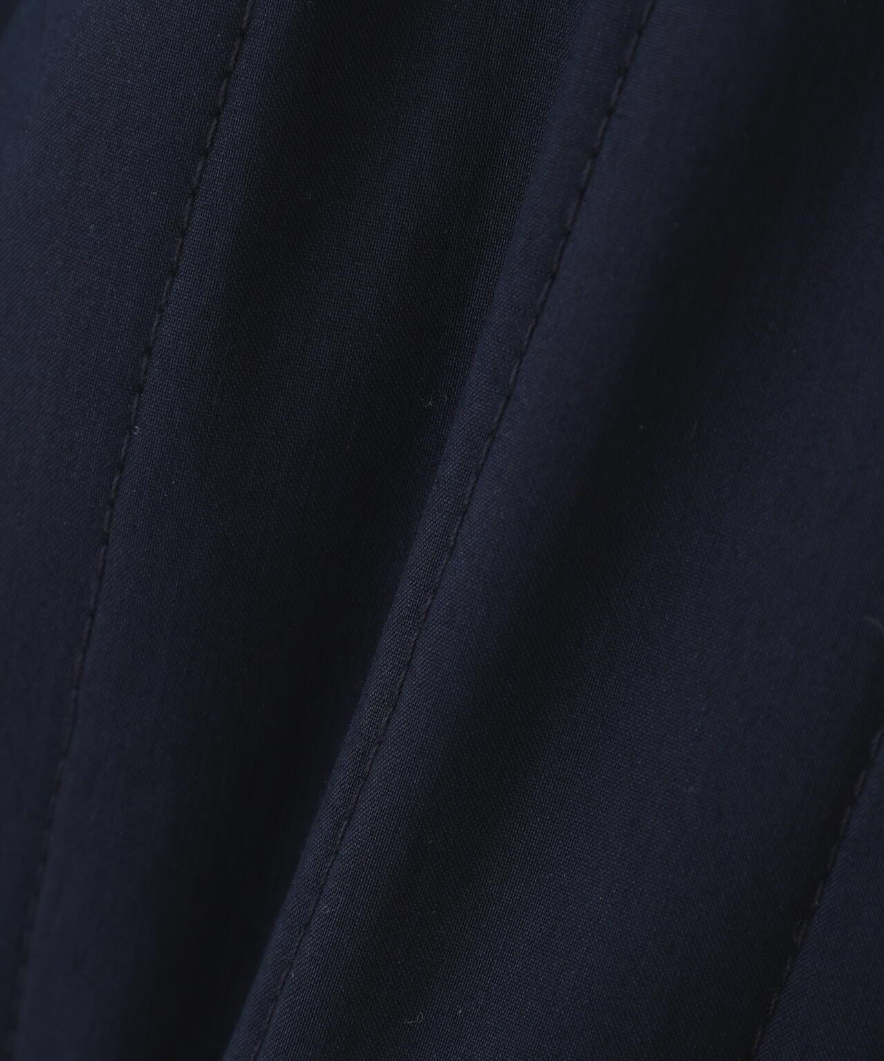 豎紋絎縫無領夾克