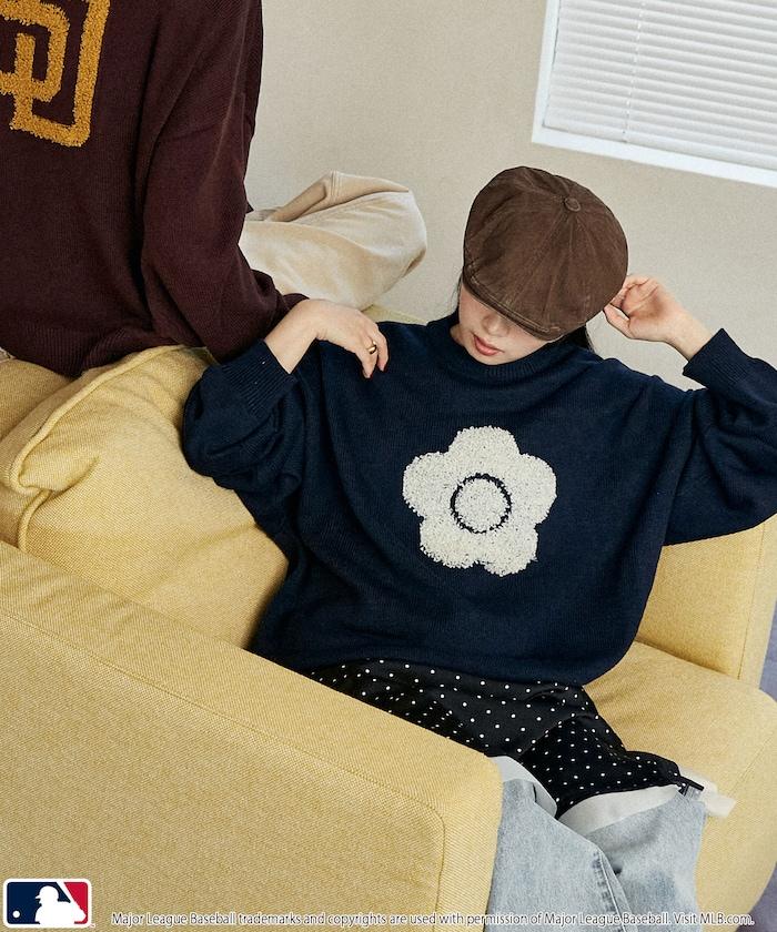 提花針織套頭衫