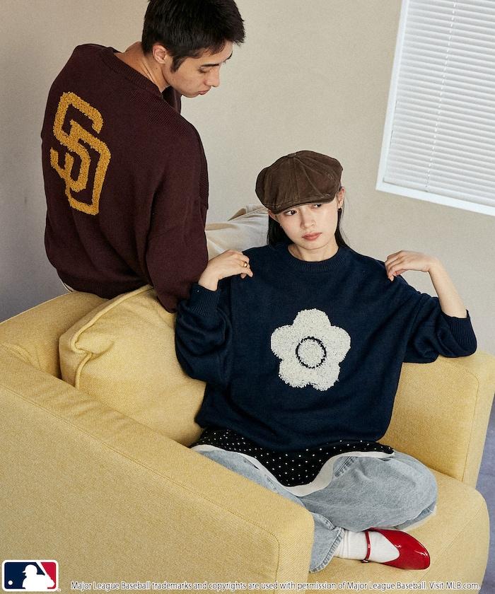 提花針織套頭衫