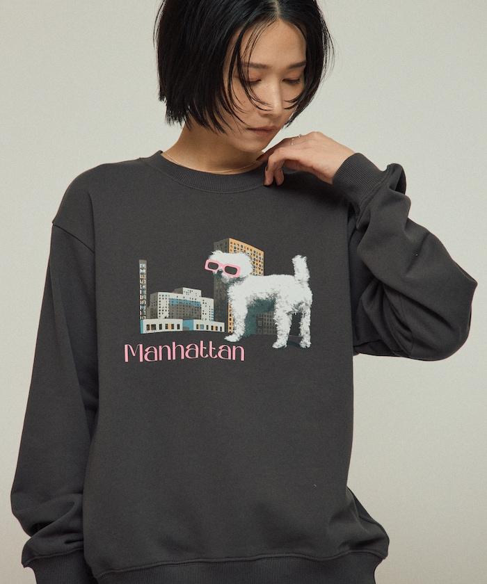有機棉動物印花衛衣 / 寬鬆版型 / 毛圈衛衣