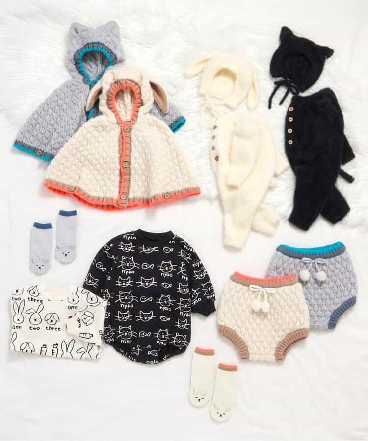 FUN!FAN!ANIMAL 凸起針織短褲