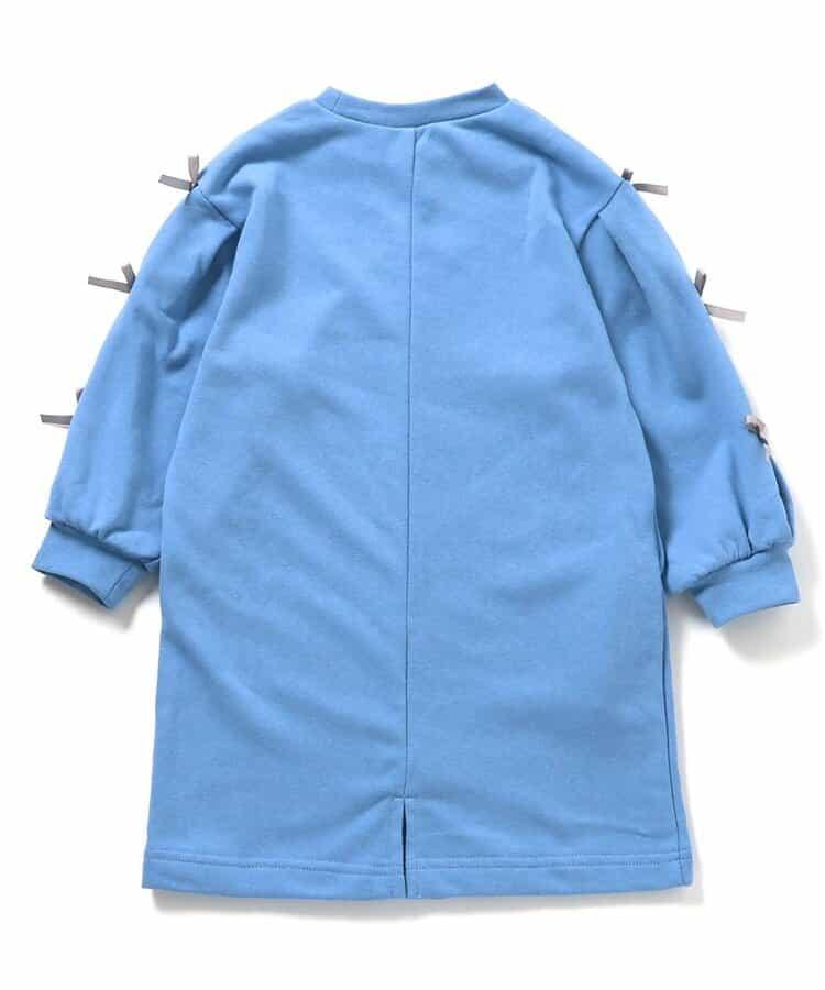 袖部蝴蝶結連衣裙