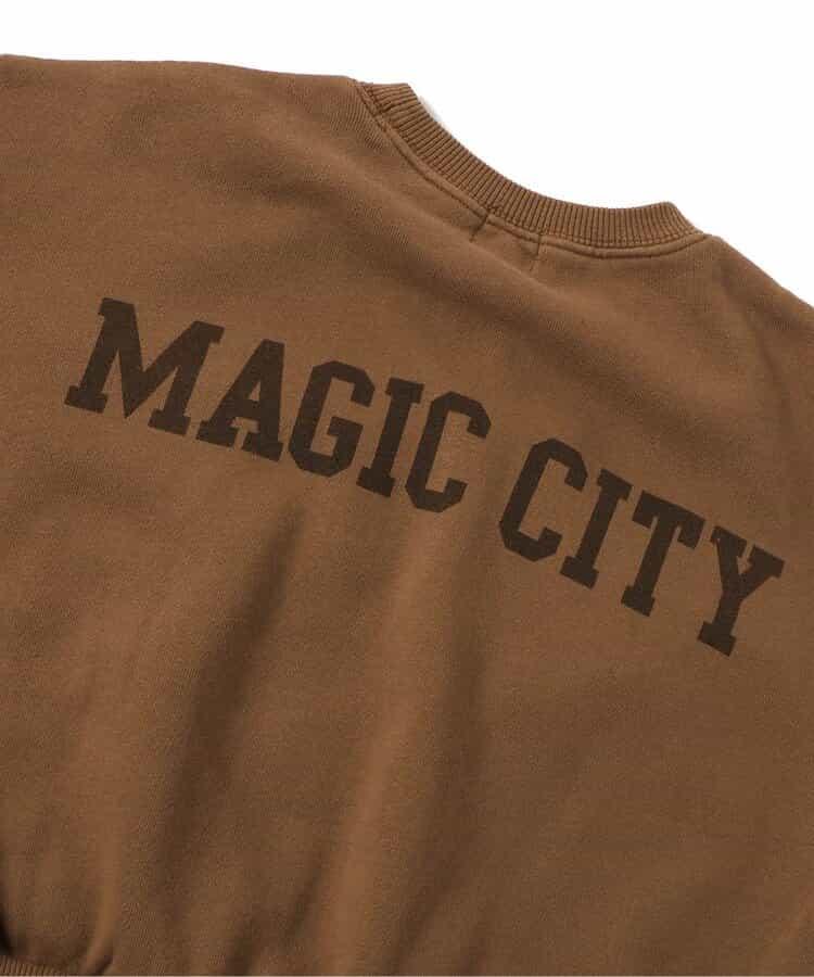 牛仔拼接套頭衫