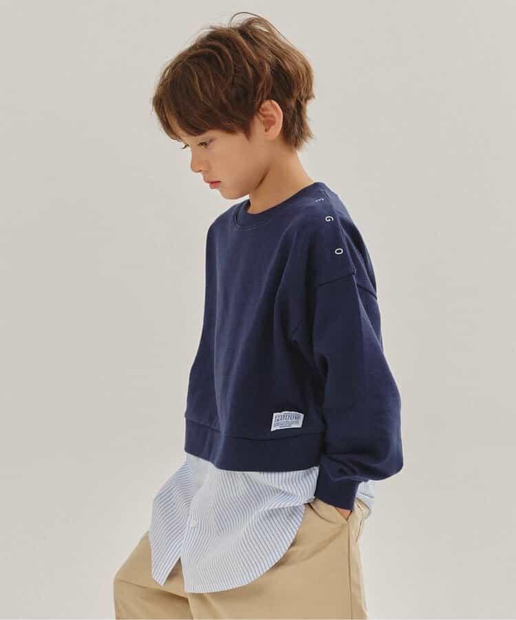 KUDOS 襯衫疊穿風衛衣