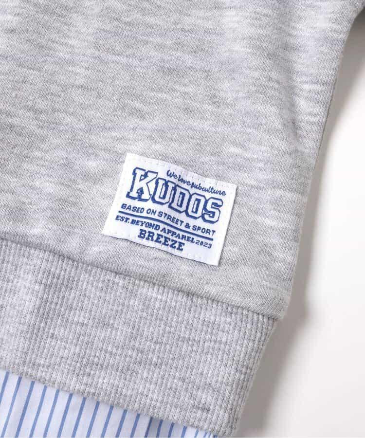 KUDOS 襯衫疊穿風衛衣