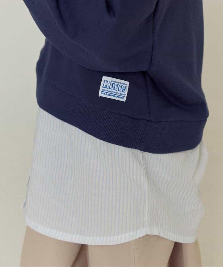 KUDOS 襯衫疊穿風衛衣
