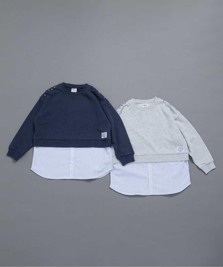 KUDOS 襯衫疊穿風衛衣