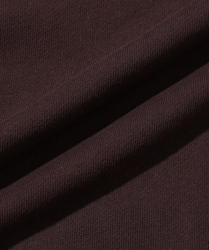 有機棉V領刺繡衛衣 / 寬鬆版型 / 毛圈衛衣