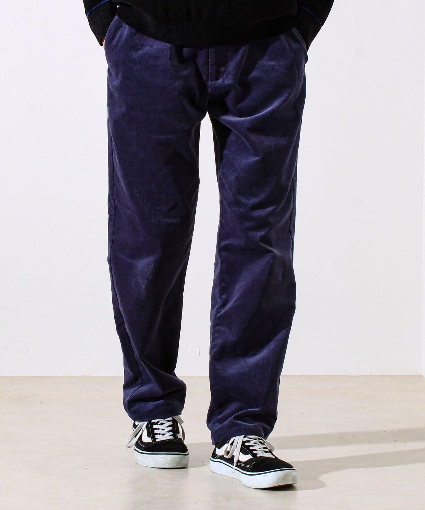 【保暖舒適且優雅】燈芯絨內里加絨彈力休閒褲